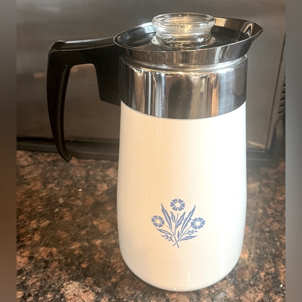 Vintage CorningWare 9-cup Coffee Percolator **collector item**